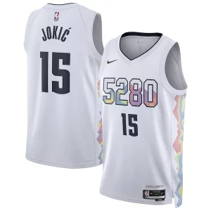 Moderno Nikola Jokic Denver Nuggets Nike Unisex 2024/25 Swingman Player Jersey City Edition White
