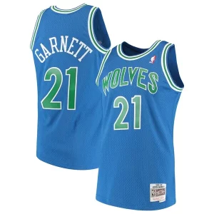 Cool Hermoso Kevin Garnett Minnesota Timberwolves 1995/96 Hardwood Classics Swingman Jersey Blue