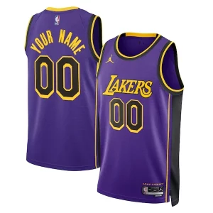 Versátil Práctico Elegante Los Angeles Lakers Jordan Brand Unisex 2022/23 Swingman Custom Jersey Statement Edition Purple