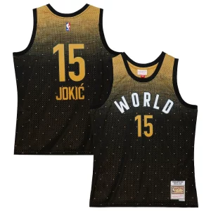 Lujoso Nikola Jokic Team World 2016 Hardwood Classics Rising Stars Swingman Jersey Black