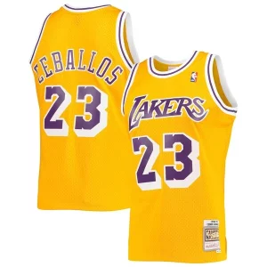 Perfecto Sofisticado Cedric Ceballos Los Angeles Lakers 1994/95 Hardwood Classics Swingman Jersey Gold
