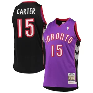 Comodo Magnífico Ideal Vince Carter Toronto Raptors 1999/2000 Hardwood Classics Authentic Jersey Purple