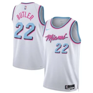 Elegante Versátil Moderno Jimmy Butler Miami Heat Nike Unisex 2024/25 Swingman Player Jersey City Edition White