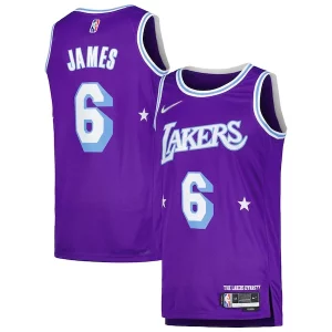 Encantador Versátil Práctico LeBron James Los Angeles Lakers Nike Swingman Player Jersey City Edition Purple