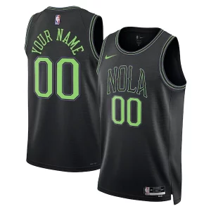 Atractivo New Orleans Pelicans Nike Unisex 2023/24 Custom Swingman Jersey Black City Edition