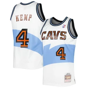 Único Maravilloso Magnífico Shawn Kemp Cleveland Cavaliers Hardwood Classics Swingman Jersey White