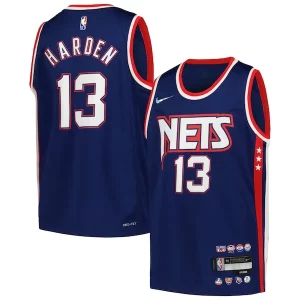 Clásico Hermoso James Harden Brooklyn Nets Nike Youth Swingman Jersey City Edition Navy