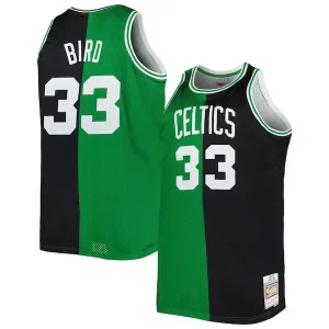Moderno Atractivo Robusto Larry Bird Boston Celtics Big & Tall Hardwood Classics 1985/86 Split Swingman Jersey Kelly Green/Black
