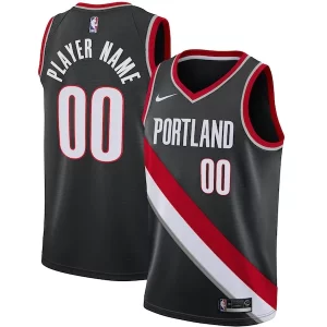 Práctico Atractivo Magnífico Portland Trail Blazers Nike Swingman Custom Jersey Black Icon Edition
