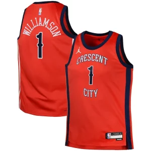 Fantástico Genial Lujoso Zion Williamson New Orleans Pelicans Jordan Brand Swingman Jersey Statement Red
