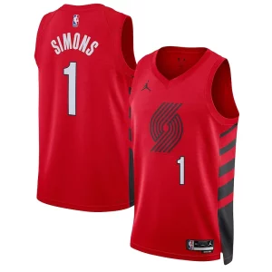 Genial Anfernee Simons Portland Trail Blazers Jordan Brand Unisex Swingman Jersey Statement Edition Red