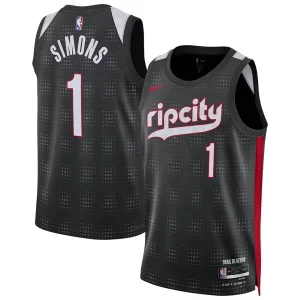 Lujoso Anfernee Simons Portland Trail Blazers Nike Unisex 2024/25 Swingman Player Jersey City Edition Black