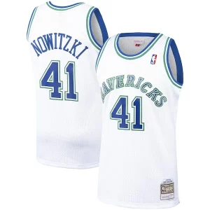 Bonito Clásico Dirk Nowitzki Dallas Mavericks 1998/99 Hardwood Classics Swingman Jersey White
