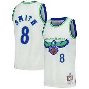 Robusto Sofisticado Ideal Steve Smith Atlanta Hawks Chainstitch Swingman Jersey Cream
