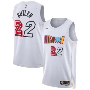 Elegante Lujoso Jimmy Butler Miami Heat Nike Unisex 2022/23 Swingman Jersey City Edition White