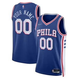 Cool Encantador Philadelphia 76ers Nike 2021/22 Diamond Swingman Custom Jersey Icon Edition Royal