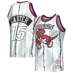 Comodo Chulo Vince Carter Toronto Raptors 1998/99 Hardwood Classics 75th Anniversary Swingman Jersey Platinum