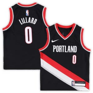 Lujoso Damian Lillard Portland Trail Blazers Nike Preschool Swingman Player Jersey Icon Edition Black