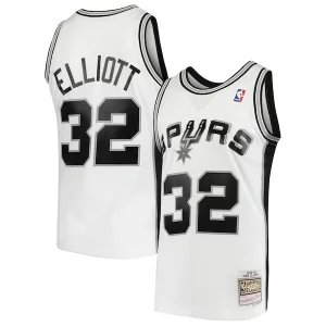 Versátil Duradero Sean Elliott San Antonio Spurs 1998/99 Hardwood Classics Swingman Jersey White