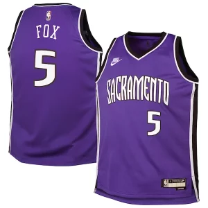 Sofisticado Maravilloso Moderno De'Aaron Fox Sacramento Kings Nike Youth 2024/25 Swingman Jersey Purple Classic Edition