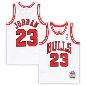 Sofisticado Exquisito Michael Jordan Chicago Bulls Preschool 1997/98 Hardwood Classics Authentic Jersey White/Black/Red