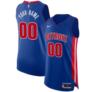 Bonito Fantástico Estupendo Detroit Pistons Nike Authentic Custom Jersey Blue Icon Edition