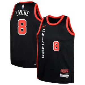 Genial Perfecto Zach LaVine Chicago Bulls Nike Youth Swingman Replica Jersey City Edition Black